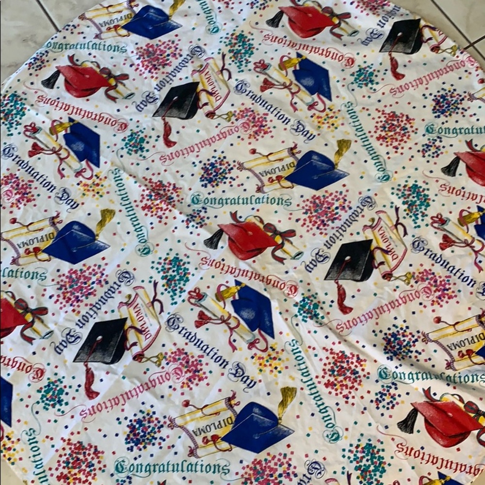 Vintage graduate  tablecloth graduation